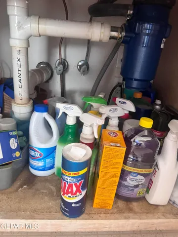 a view of a bathroom with elevator