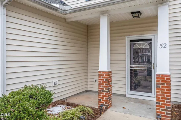 a view of a door of a house