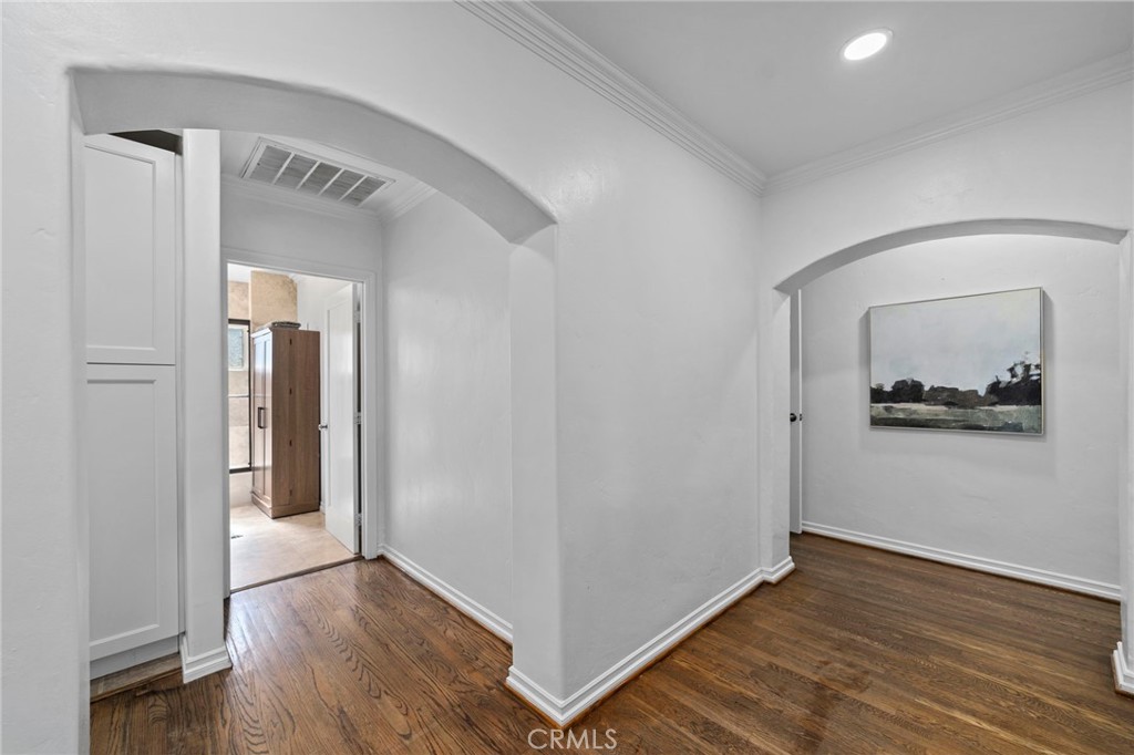 1697 Allen Avenue Pasadena, CA 91104 - Photo 18 of 58 a view of a hallway with wooden floor