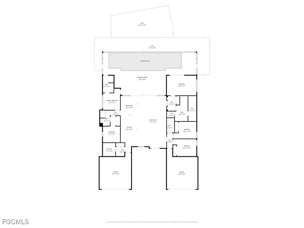 3906 Southwest 6th Terrace Cape Coral, FL 33991 - Photo 50 of 50 a picture of floor plan