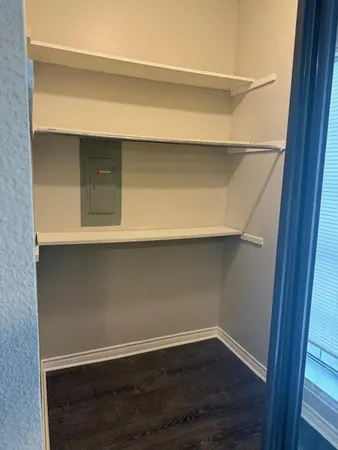 a view of an empty room