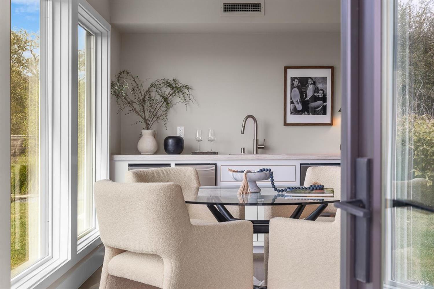775 Benjamin Way Healdsburg, CA 95448 - Photo 41 of 96 a dining room with furniture and a window
