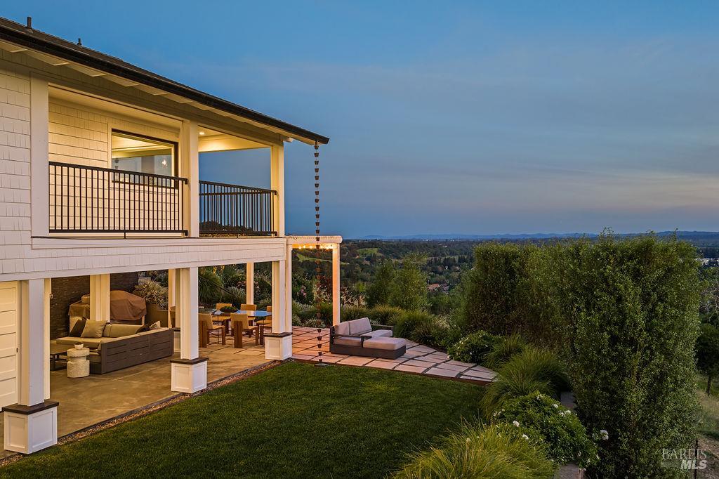 775 Benjamin Way Healdsburg, CA 95448 - Photo 73 of 96 a view of a house with backyard porch and sitting area