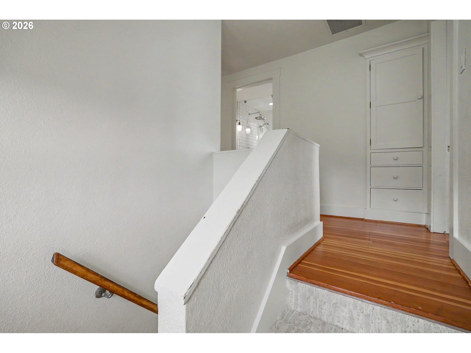 17135 Herigstad Road Northeast Silverton, OR 97381 - Photo 27 of 48 a view of wooden floor and staircase