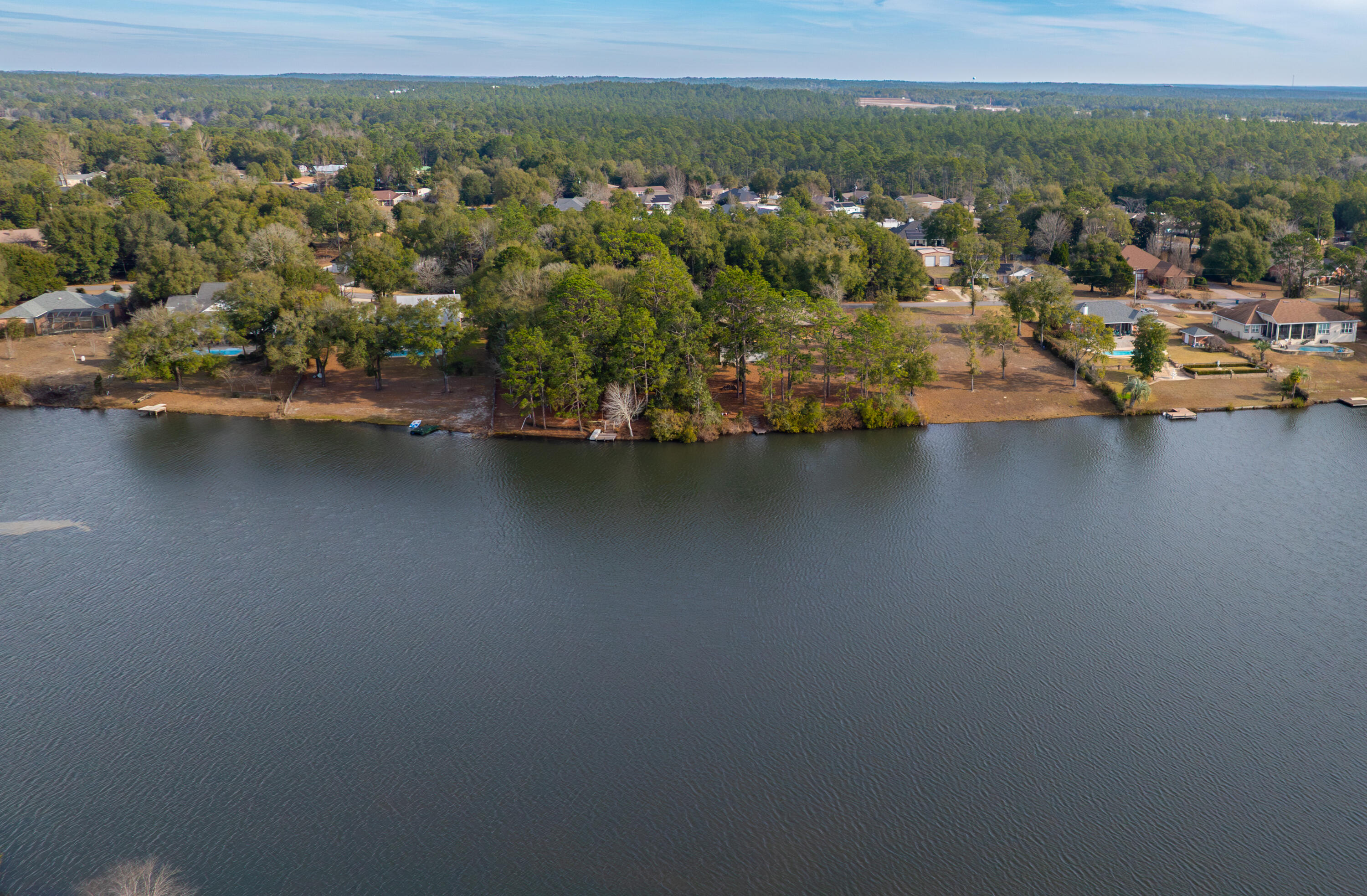 3066 Craig Terrace Crestview, FL 32539 - Photo 35 of 43 an aerial view of residential house with outdoor space and lake view