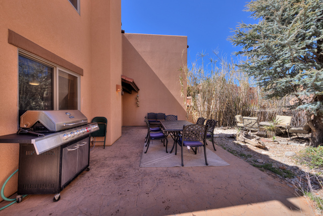 3461 Westwater Road, Unit 6 Moab, UT 84532 - Photo 26 of 33 View of patio / terrace featuring outdoor dining area and a grill