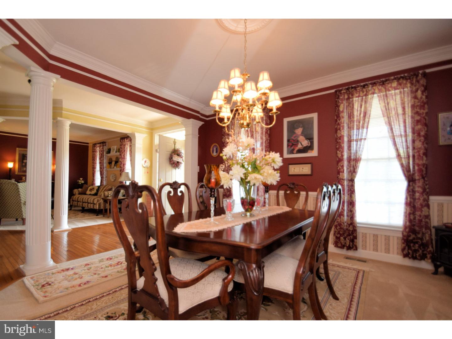 205 Barnhill Road Perkasie, PA 18944 - Photo 5 of 25 a view of a dining room with furniture and chandelier