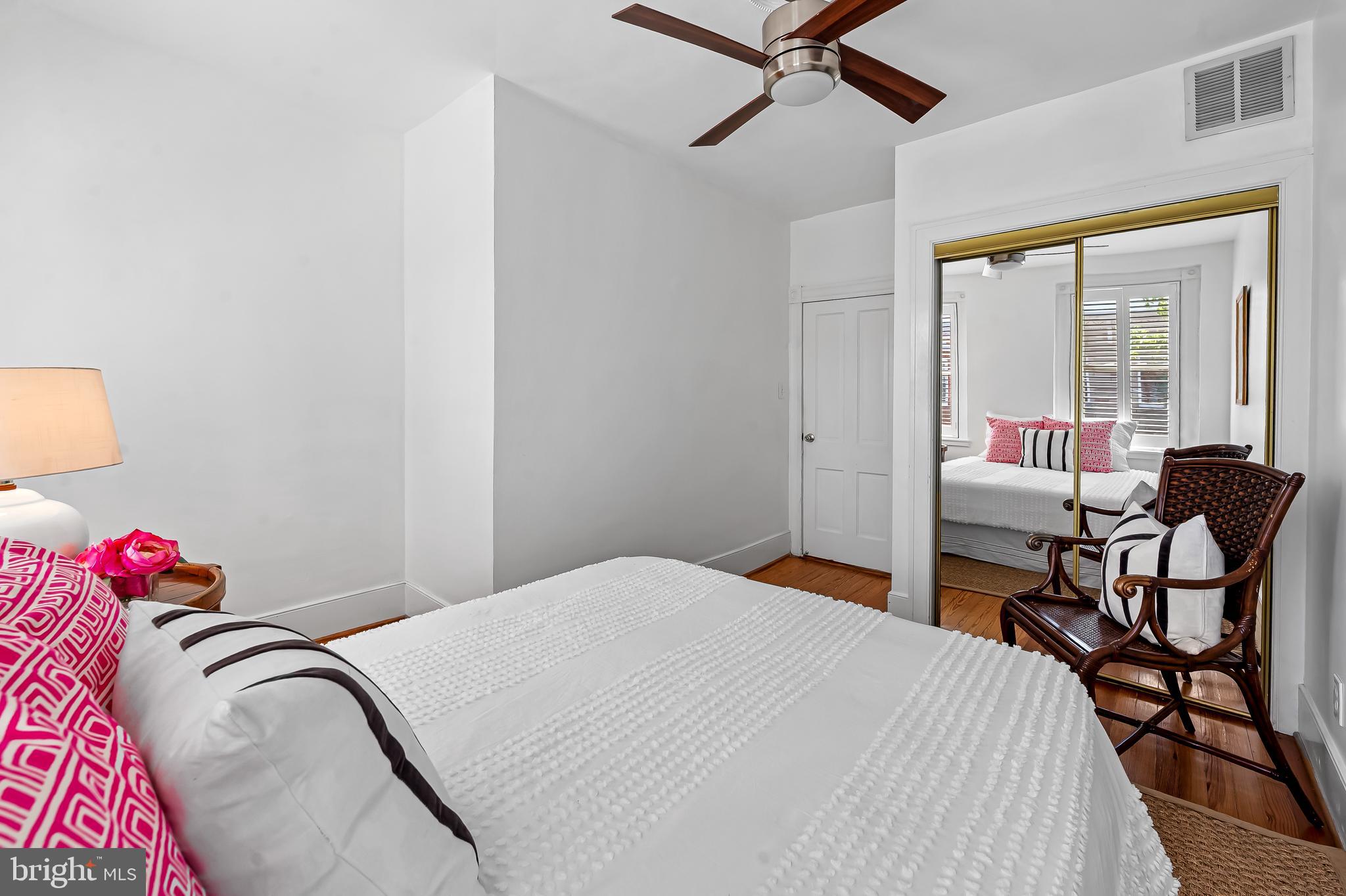 748 Ramsay Street Baltimore, MD 21230 - Photo 23 of 36 a bedroom with a bed and a balcony