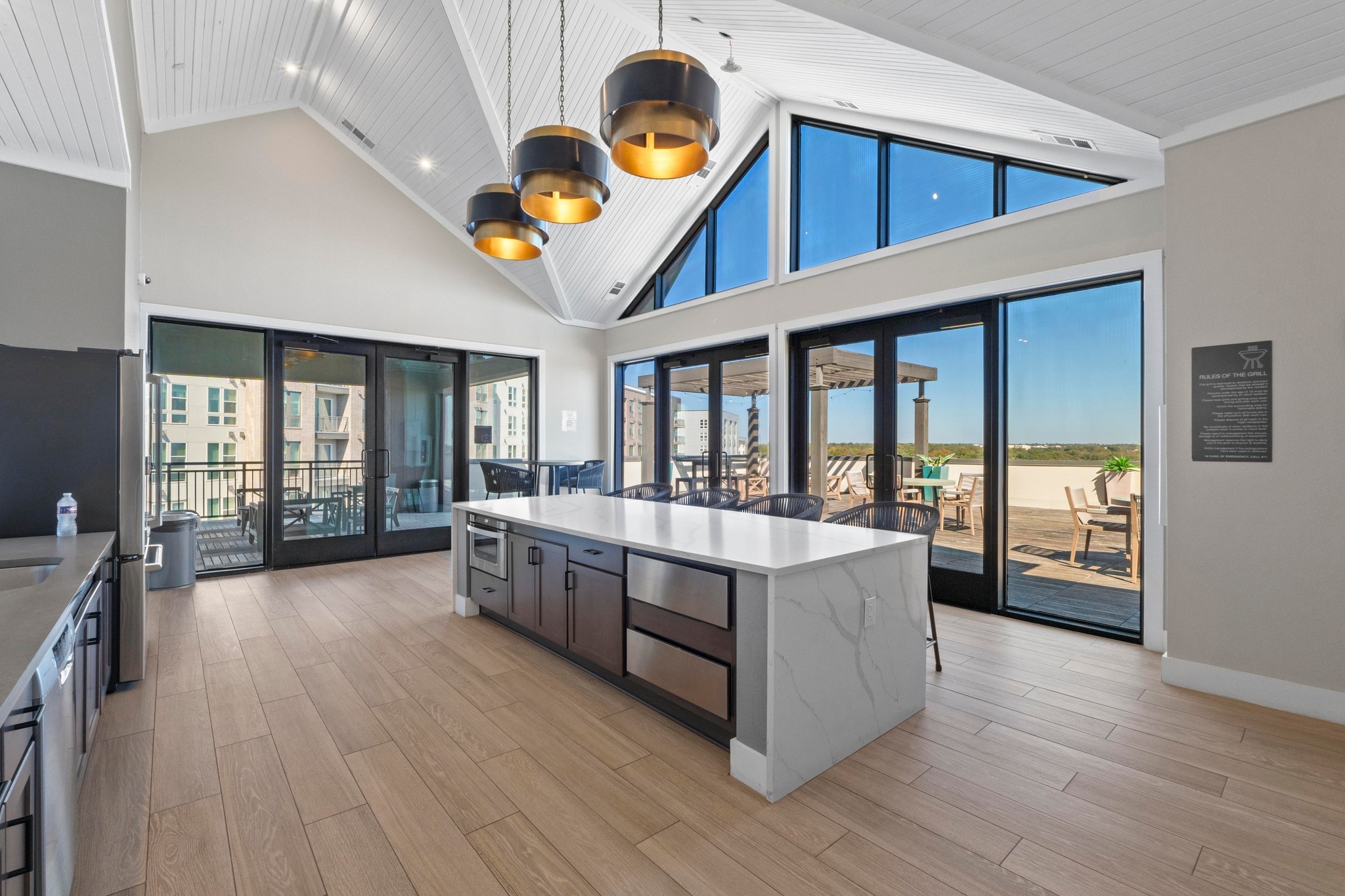 4501 Jackson Avenue, Unit 5302 Austin, TX 78731 - Photo 23 of 38 a large white kitchen with a large window