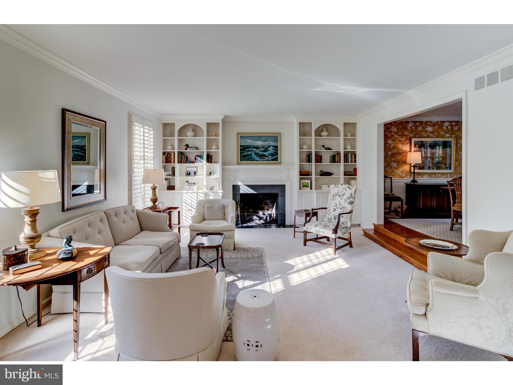 137 Painter Road Media, PA 19063 - Photo 8 of 46 Elegant Living room with gas fp
