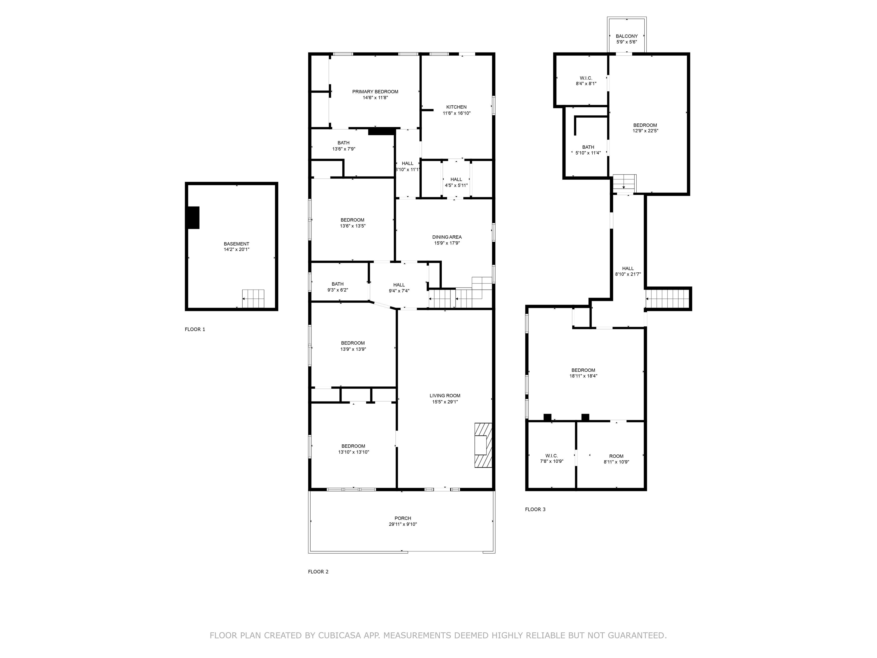 1925 Nelson Avenue Memphis, TN 38104 - Photo 39 of 39 Complete floor plan of first and second floors, plus basement.