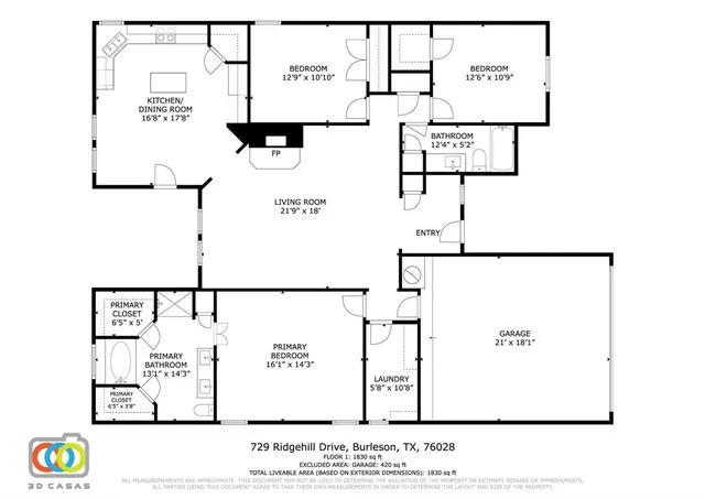 $315,000 | 729 Ridgehill Drive, Burleson, TX 76028