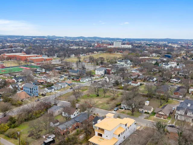 an aerial view of a city