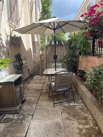 a outdoor view with a sitting space