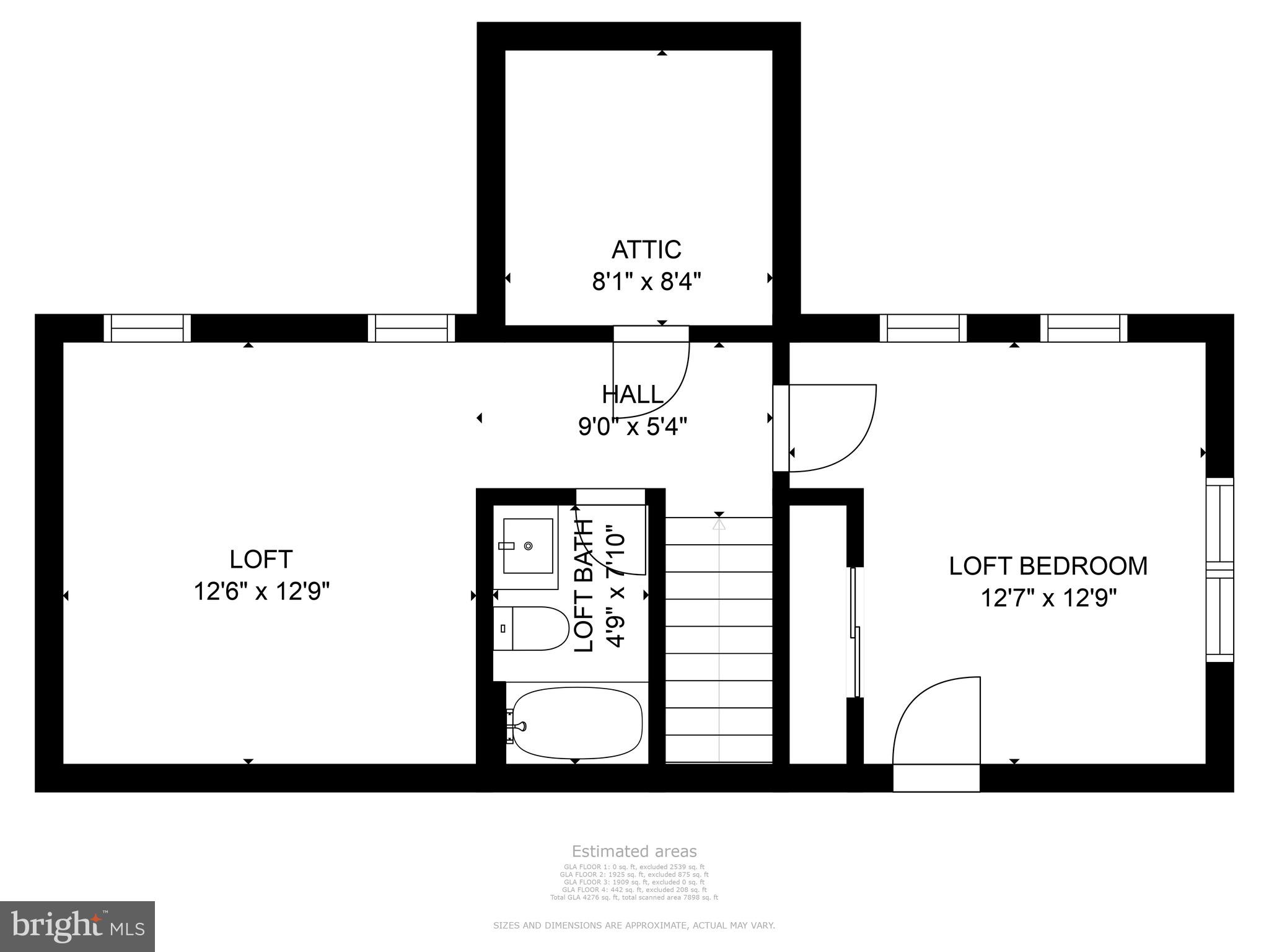 6202 Garden Road Springfield, VA 22152 - Photo 89 of 91 Loft Floor Plan