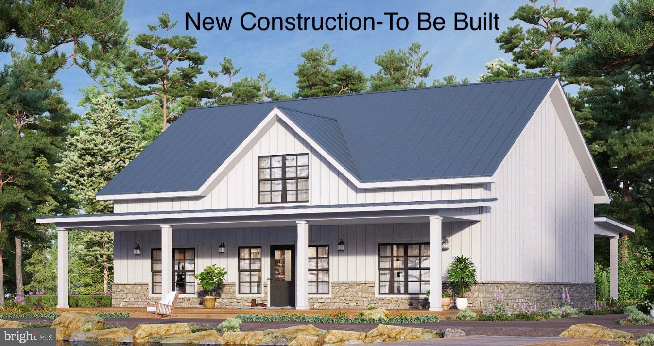 Charming new home design in serene setting.