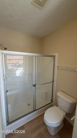 a view of small space with racks on the wall