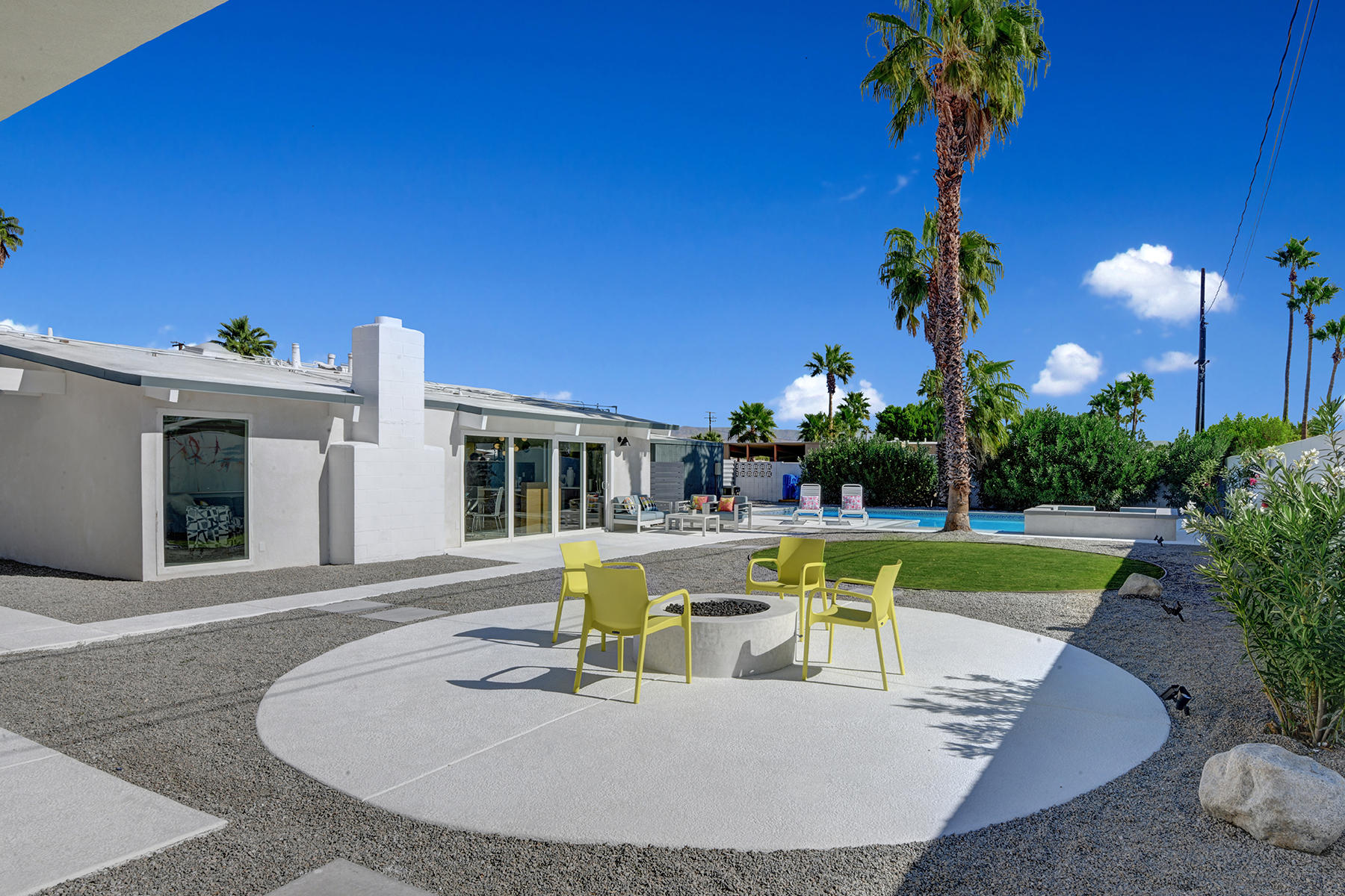 909 East Sunair Road Palm Springs, CA 92262 - Photo 3 of 39 FIRE PIT TO POOL AND HOUSE MLS