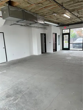 a view of a garage