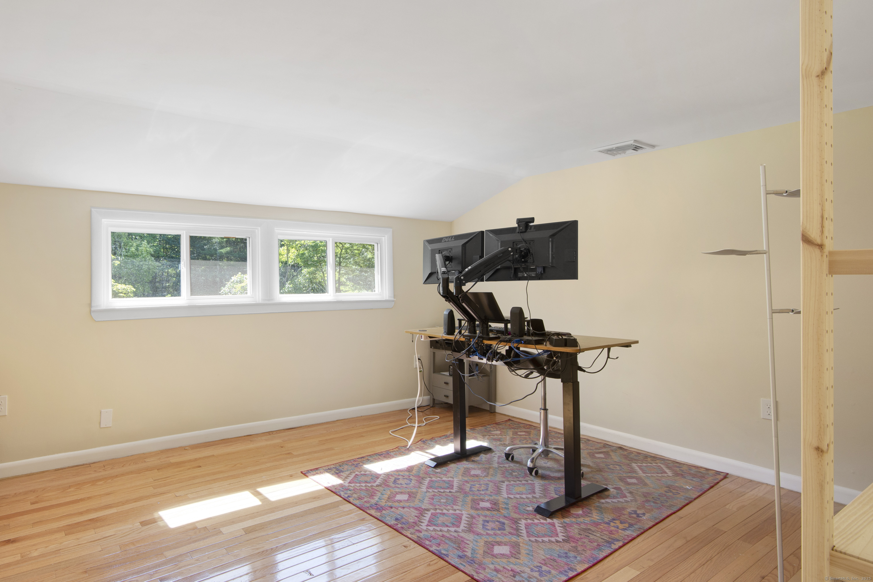 112 Cedar Swamp Road Deep River, CT 06417 - Photo 27 of 37 a room with gym equipment and wooden floor