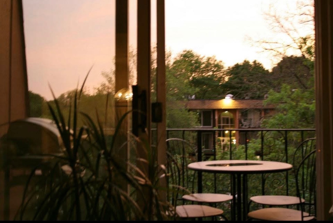 1075 Knoll Lane, Unit 302 Hoffman Estates, IL 60169 - Photo 8 of 11 a view of a chair and tables in the patio