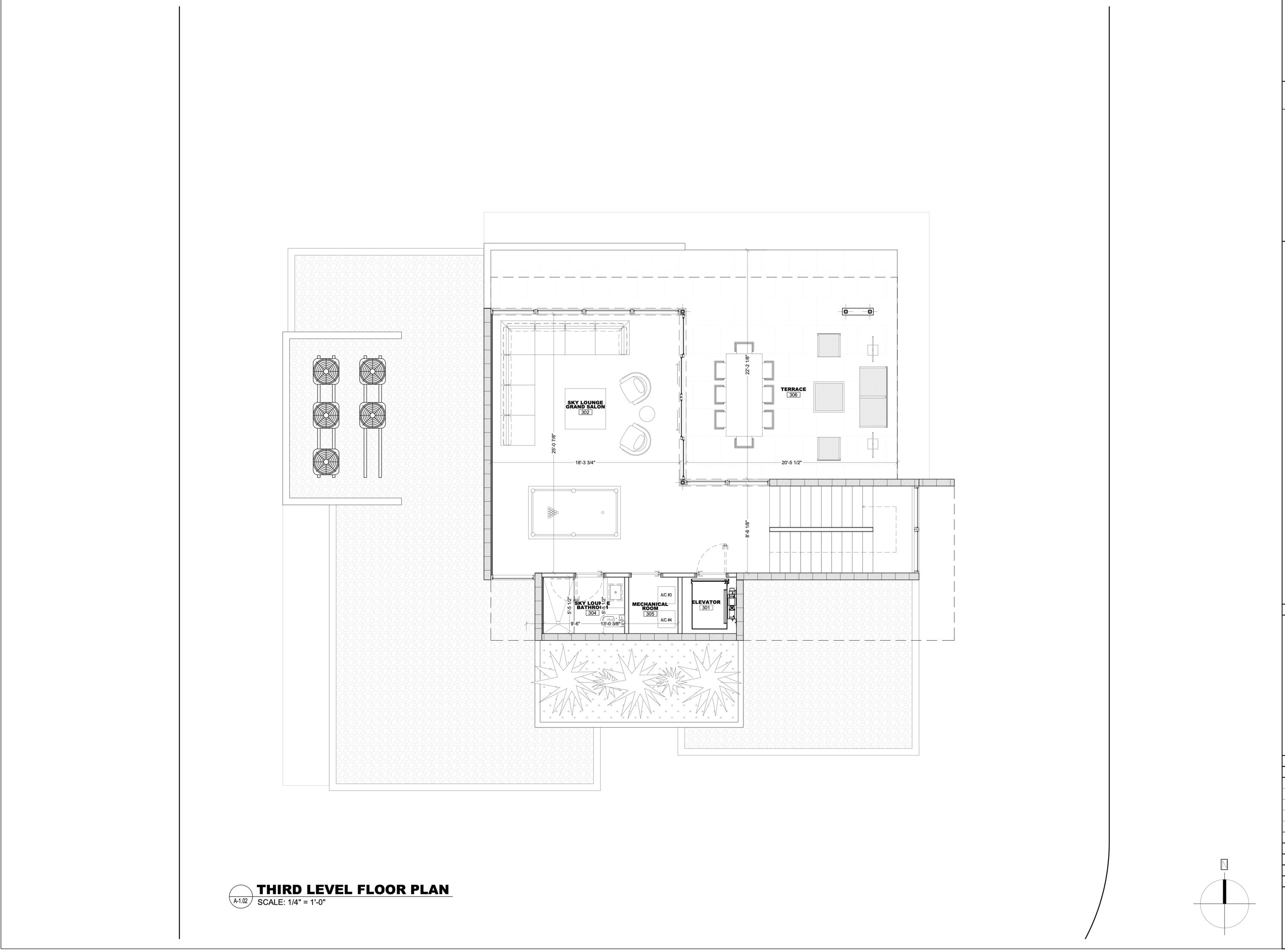 399 Northeast 7th Street Boca Raton, FL 33432 - Photo 22 of 22 Level 3 Floor Plan