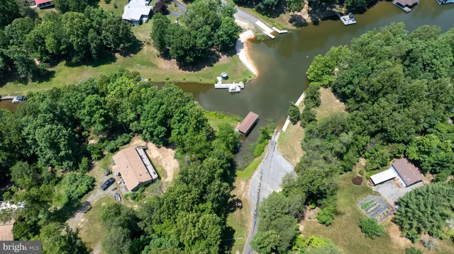 a view of a park with plants and a lake view