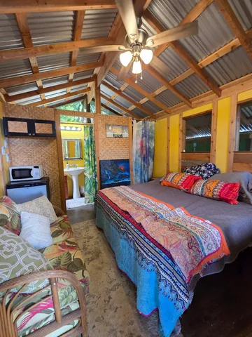 a house with trees in front of it