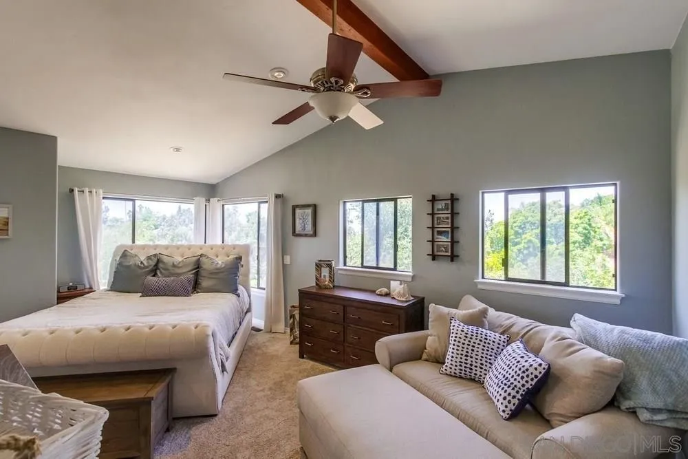 1582 Sunrise Drive Vista, CA 92084 - Photo 10 of 17 a bedroom with furniture and a large window