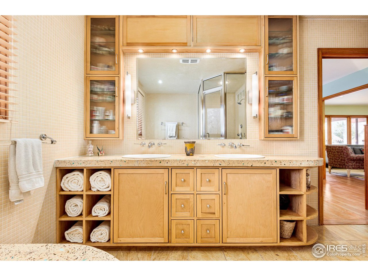 7845 Baseline Road Boulder, CO 80303 - Photo 10 of 40 a bathroom with a sink and a mirror