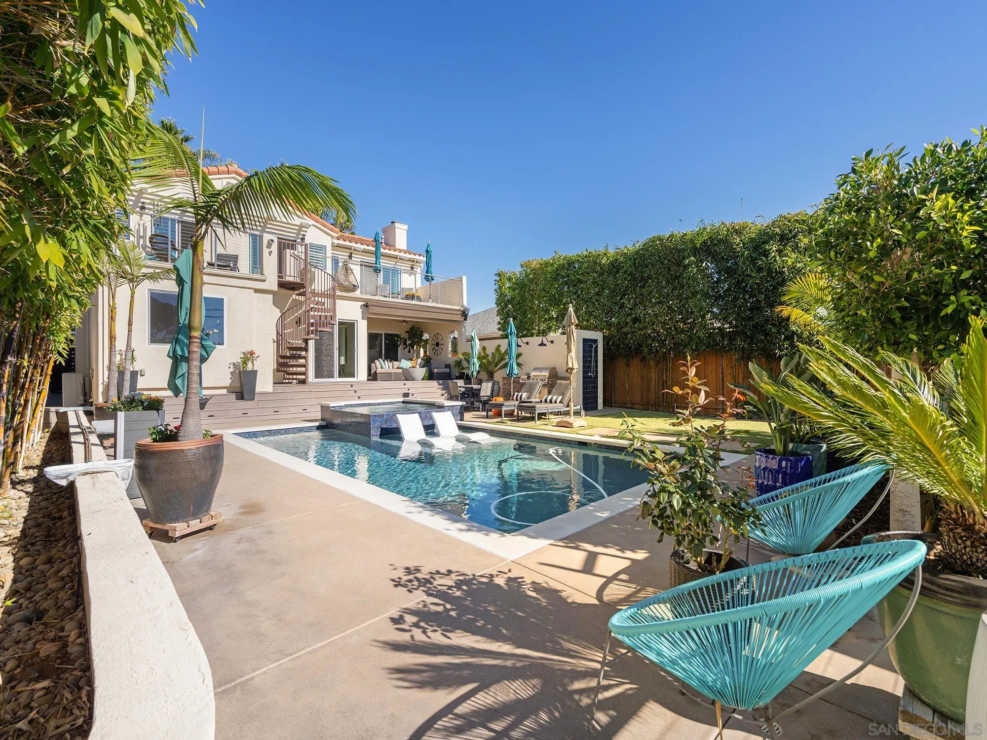 4385 Orchard Avenue San Diego, CA 92107 - Photo 41 of 55 a view of a house with pool and chairs