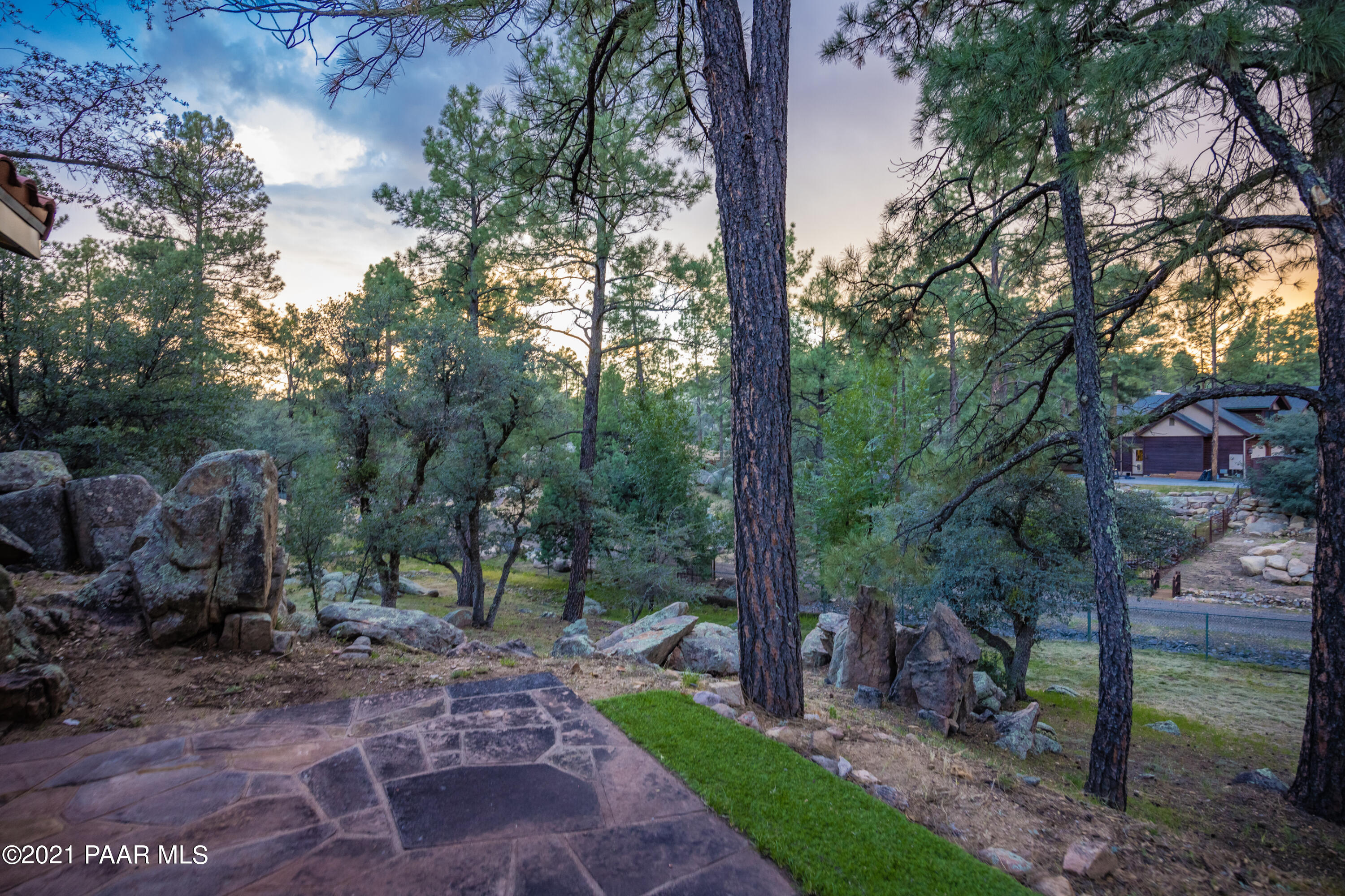 901 Norris Road Prescott, AZ 86305 - Photo 26 of 34 Backyard Flagstone Patio
