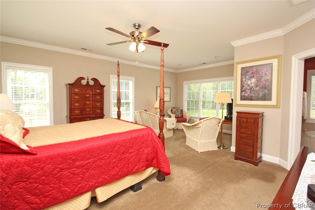 258 Old Point Road White Stone, VA 22578 - Photo 32 of 50 Master Suite! With sitting area, waterfront views, large master bathroom & walk-in closet.