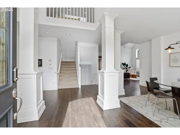 a view interior of a house and wooden floor