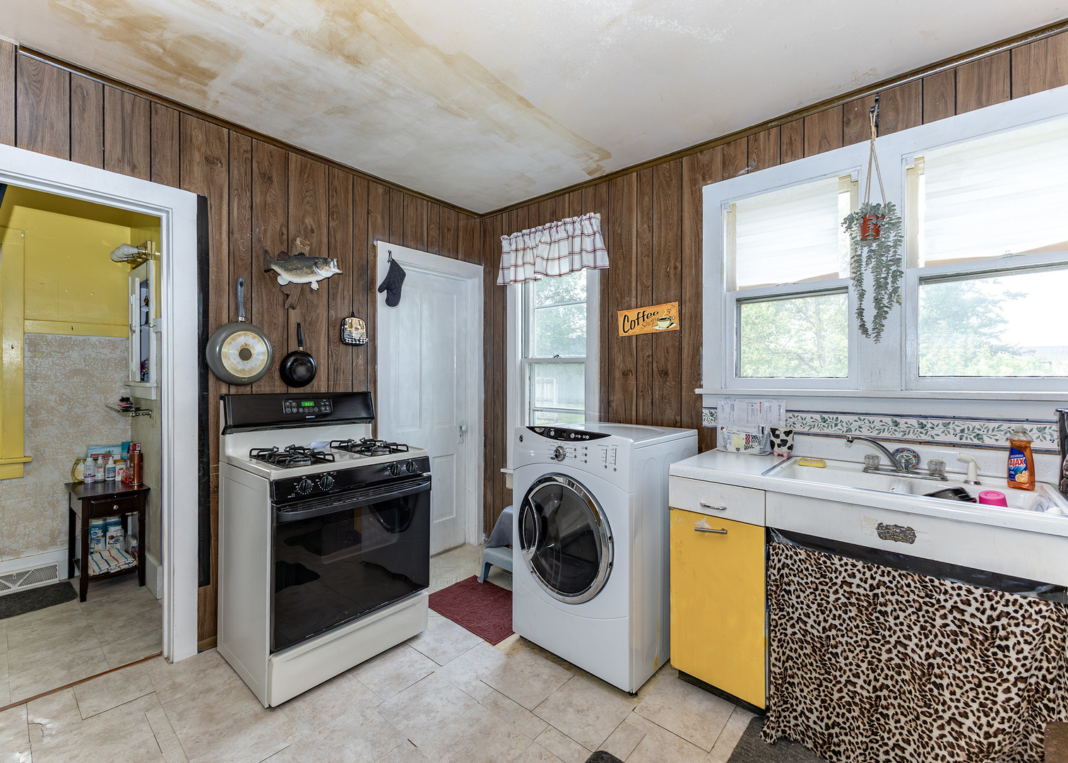 918 16th Avenue Fulton, IL 61252 - Photo 5 of 20 a utility room with sink dryer and washer