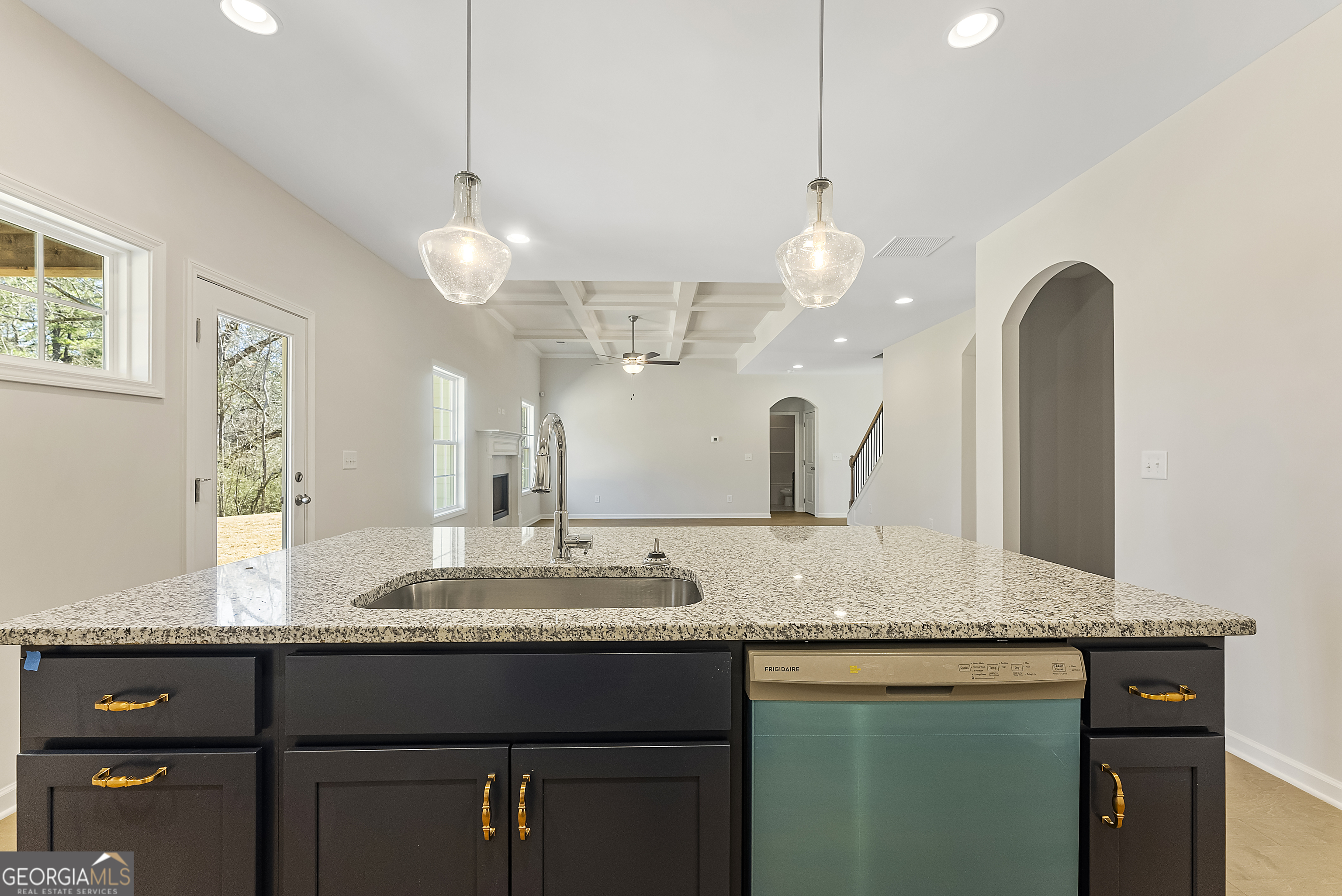 515 Bohannon Road, Unit 13 Grantville, GA 30220 - Photo 13 of 40 a bathroom with a granite countertop double vanity sink and a mirror
