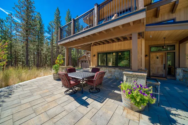 a view of a house with a patio