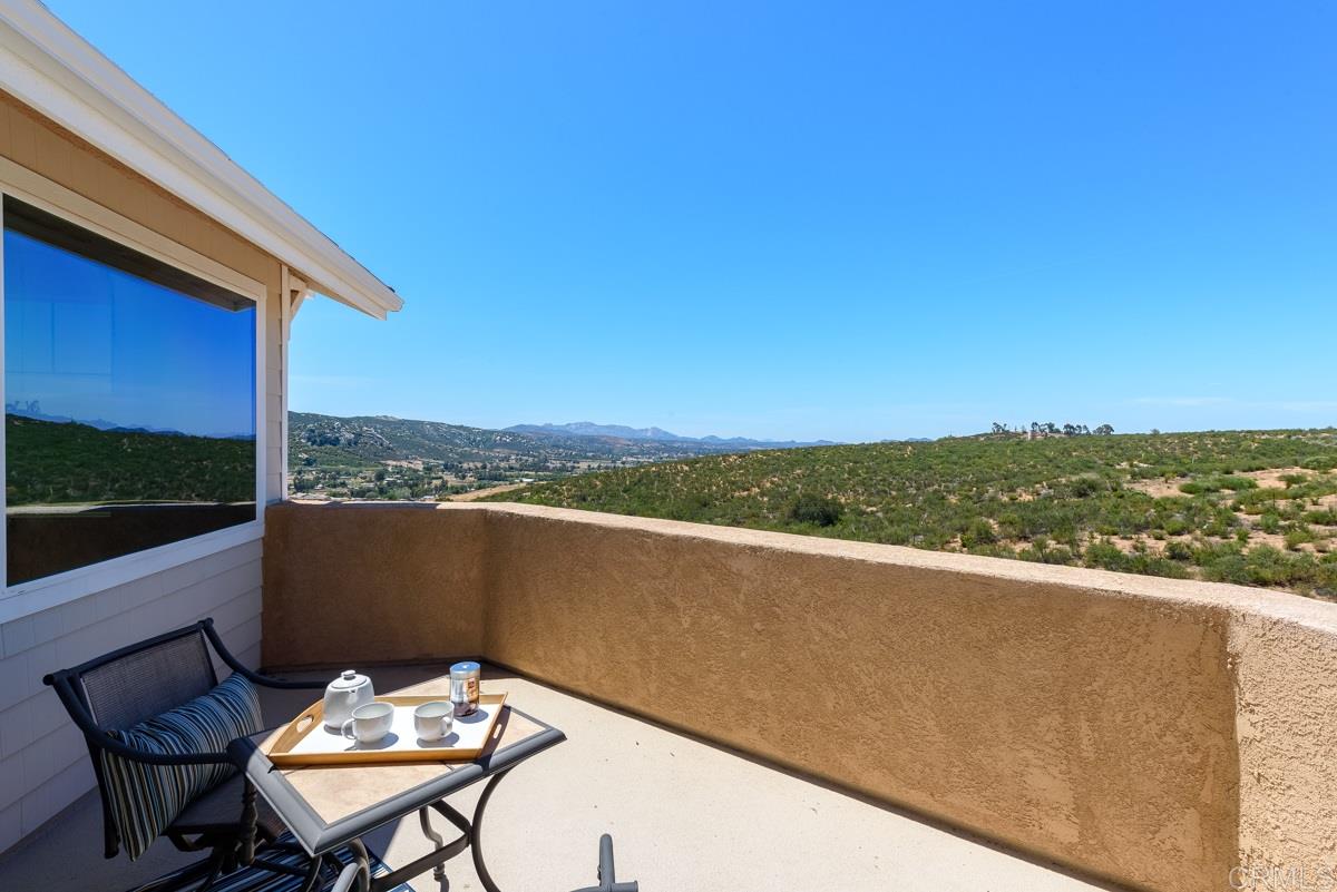 23005 Stokes Road Ramona, CA 92065 - Photo 5 of 25 Master bedroom balcony, panoramic views.