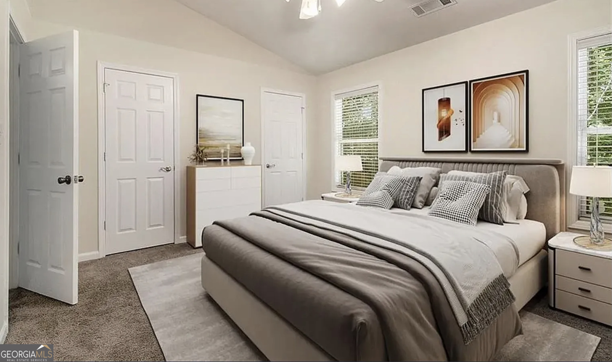 3068 Lauren Parc Road Decatur, GA 30032 - Photo 6 of 13 a bedroom with a bed and a painting