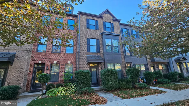 front view of a brick house