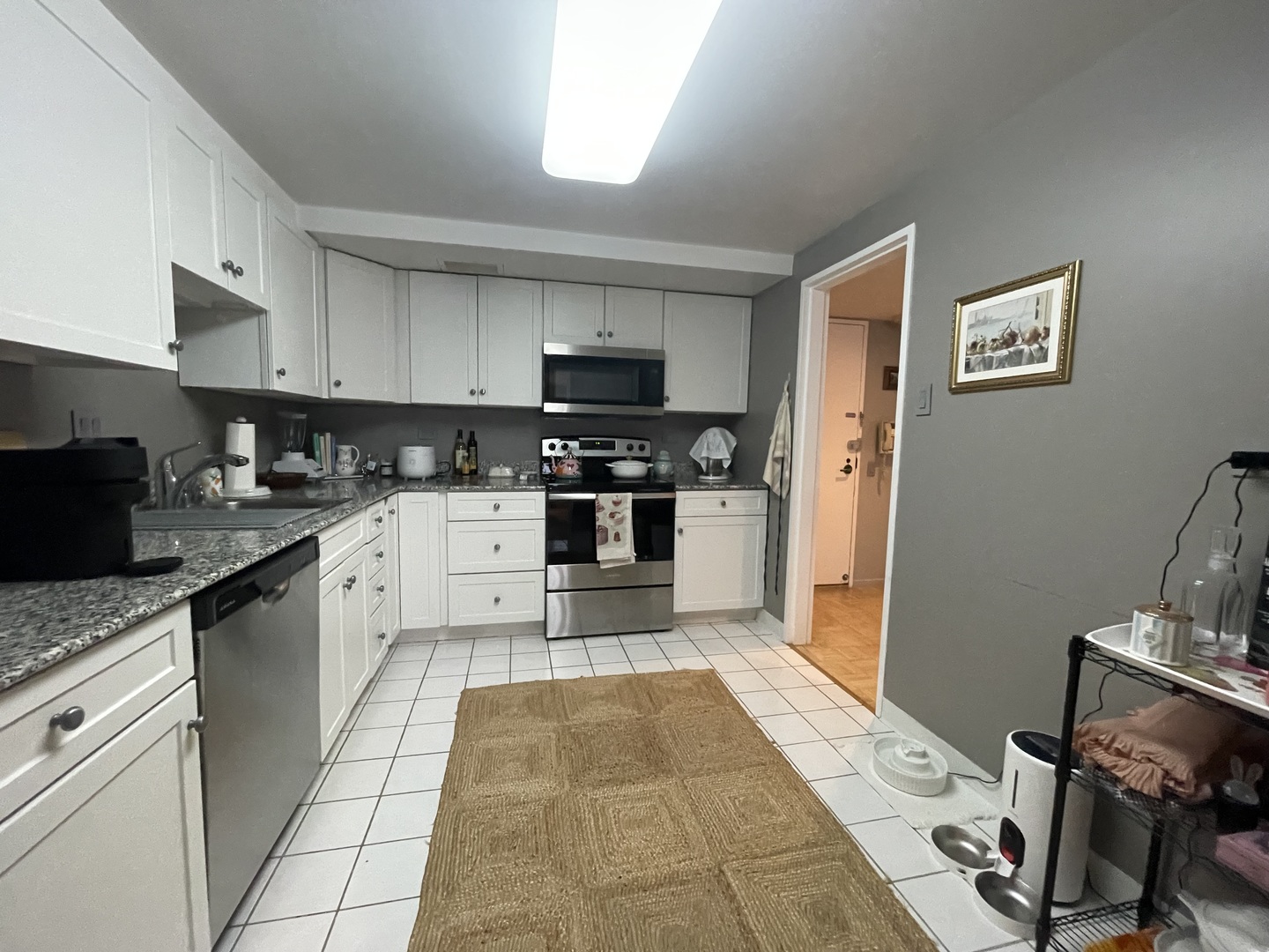 175 East Delaware Place, Unit 4503 Chicago, IL 60611 - Photo 9 of 26 a kitchen with a sink window and stainless steel appliances