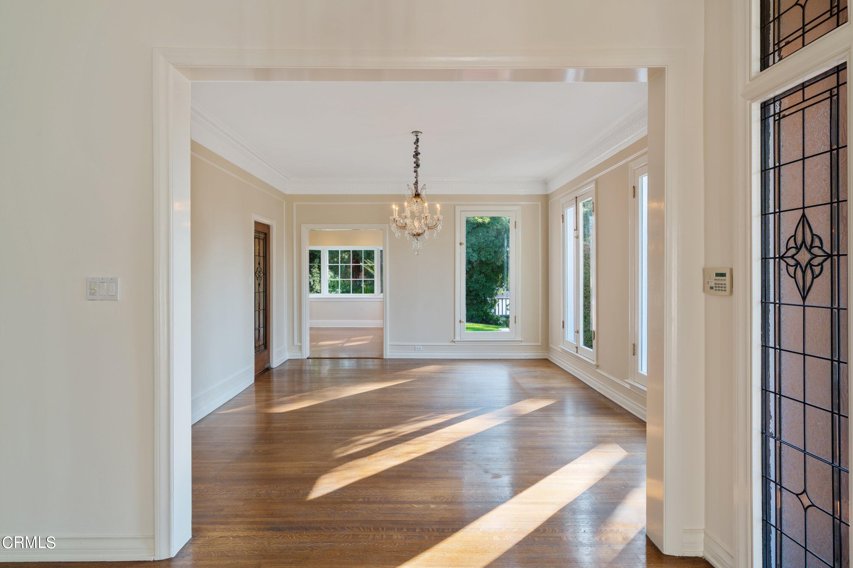 625 Cumberland Road Glendale, CA 91202 - Photo 29 of 73 a view of an entryway with wooden floor and stairs