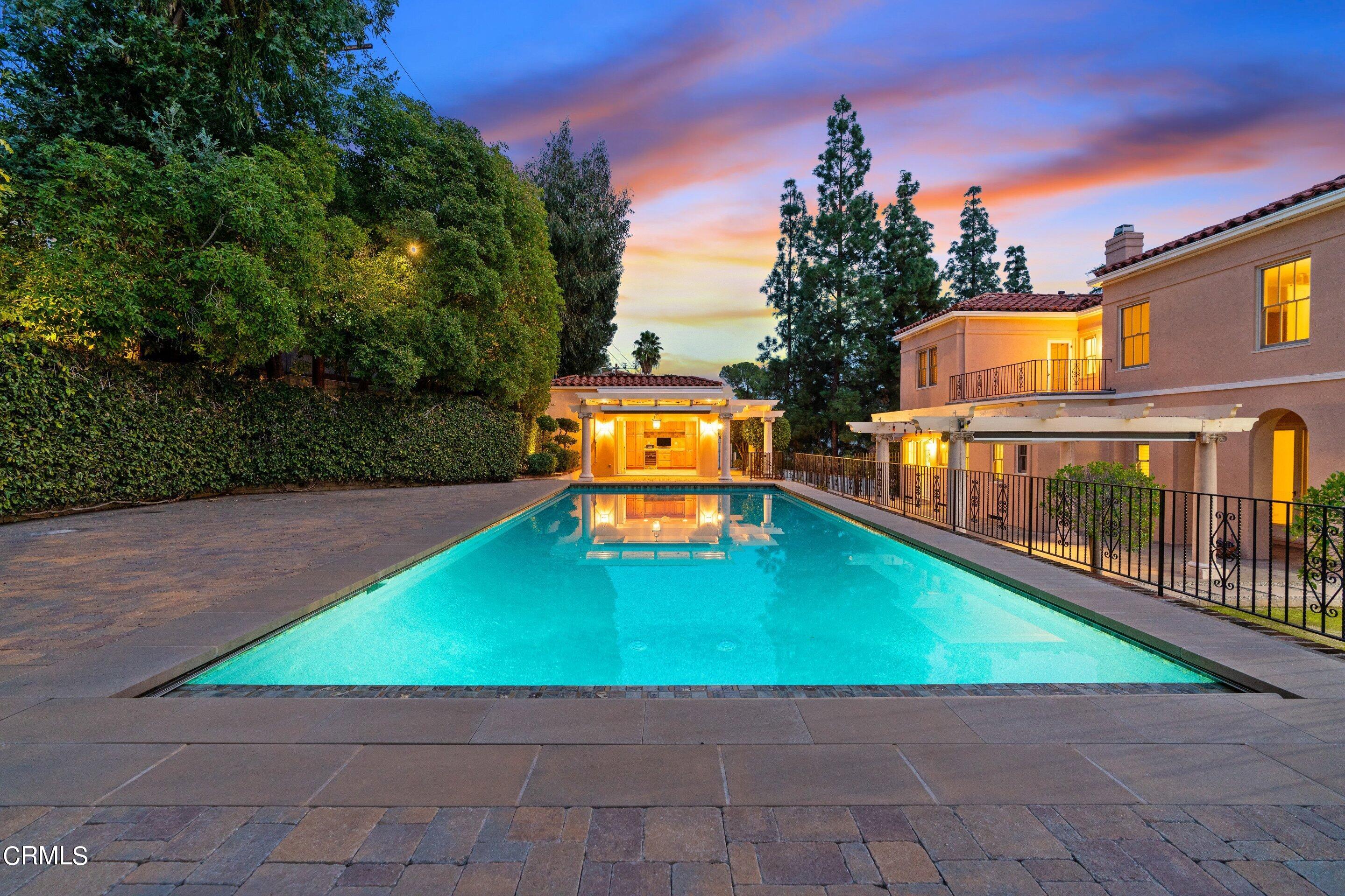 625 Cumberland Road Glendale, CA 91202 - Photo 71 of 73 an aerial view of a house with a swimming pool