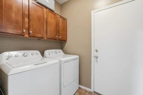 a backyard of a house