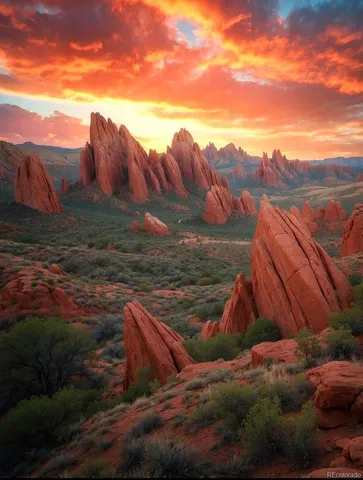a view of a backyard with wooden fence