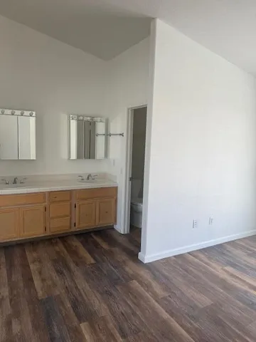 a bathroom with a sink and a bathtub