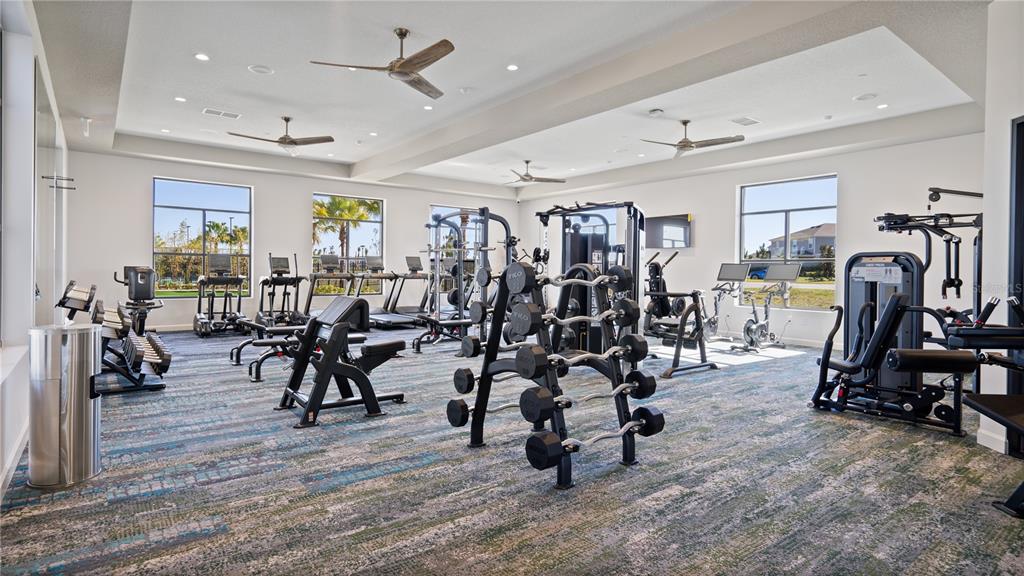 2916 Transformation Way Clermont, FL 34714 - Photo 66 of 91 a view of a room with gym equipment