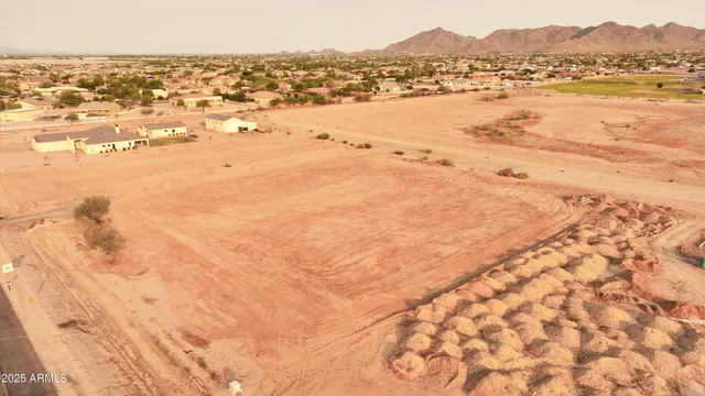 an aerial view of residential houses and city space
