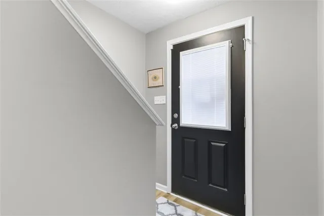 a view of front door