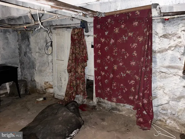 a view of a room with racks